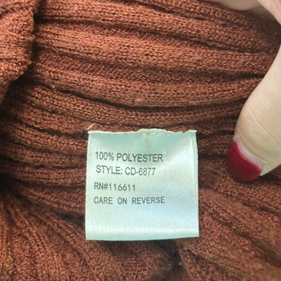 Anthropologie Elle Ribbed Cross Back Rust Brown Stretch Bodycon Dress Sz Medium - Picture 7 of 7